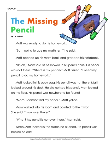 The Missing Pencil