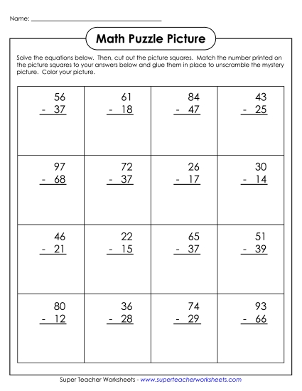 100 Days - Subtraction (Borrowing)