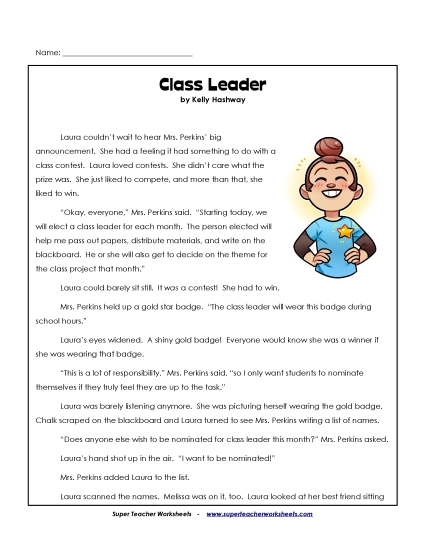 Class Leader (Fiction)