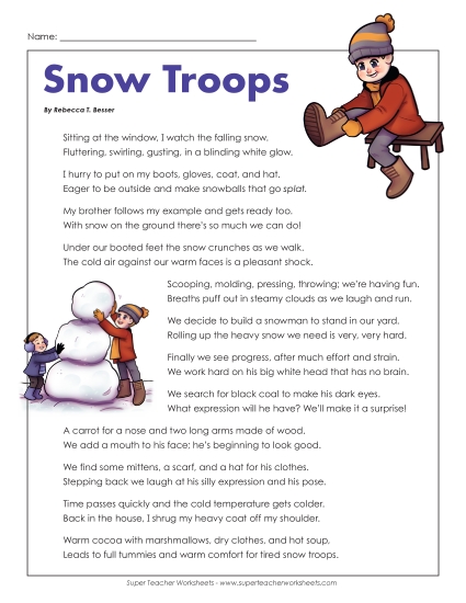 Snow Troops (Poem)