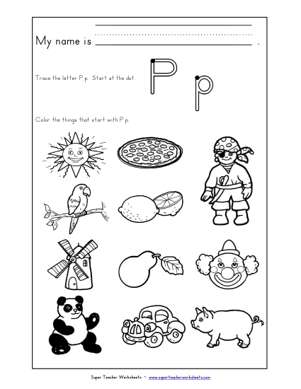 Words that Start with P p