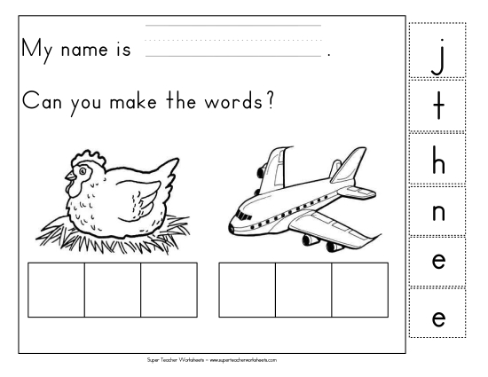 Build-a-Word: Hen & Jet