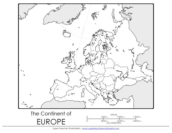 Europe - Blank Map
