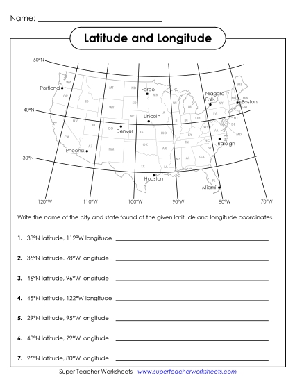 USA Latitude and Longitude