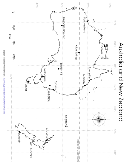 Australia - Latitude & Longitude 1