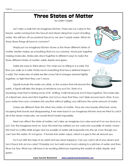 Basic States of Matter Article