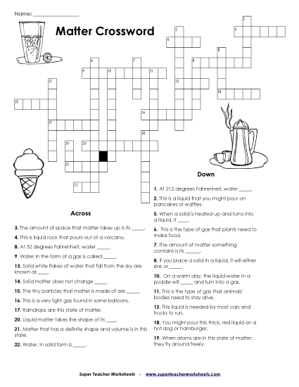 Matter Crossword