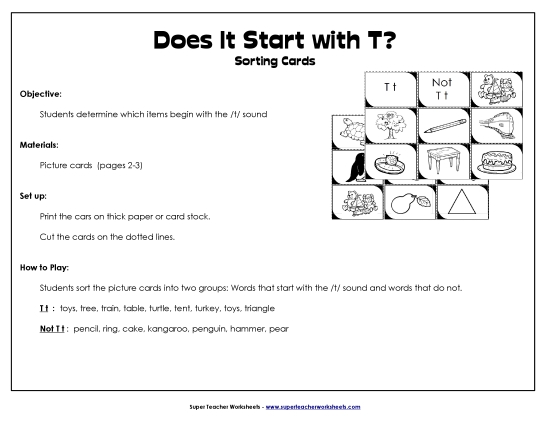 Starts With T - Sort