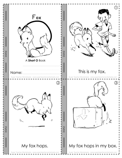 Short O Mini-Book : Fox