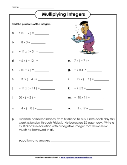 Multiplying Integers