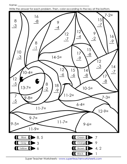Subtraction: Clownfish