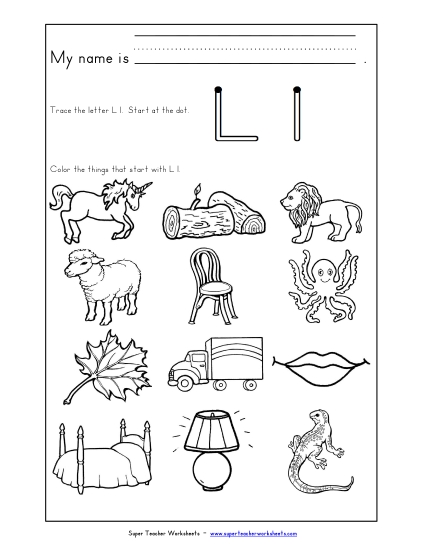 Words that Start with L l