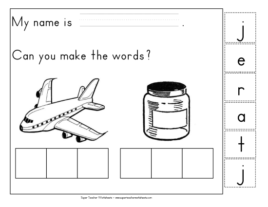 Build-a-Word: Jet & Jar