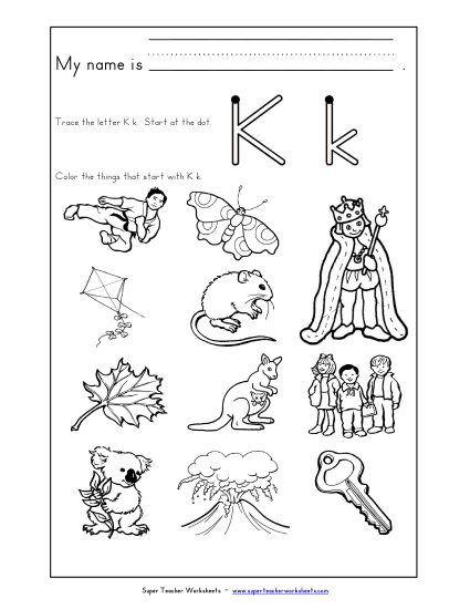 Words that Start with K k