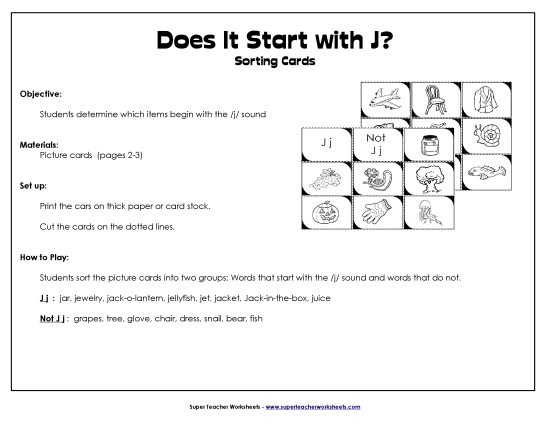 Starts With J - Sort