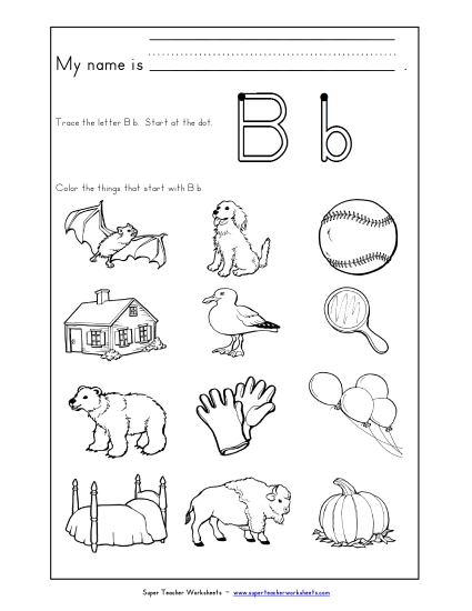 Words that Start with B b