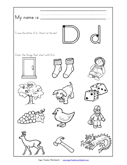 Words that Start with D d