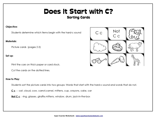 Starts With C - Sort