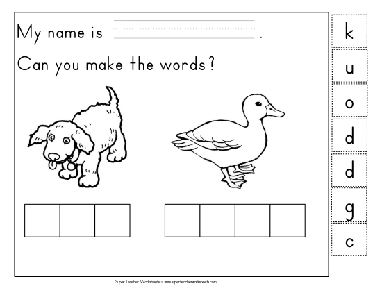 Build-a-Word: Dog & Duck