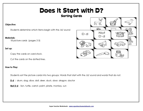 Starts With D - Sort