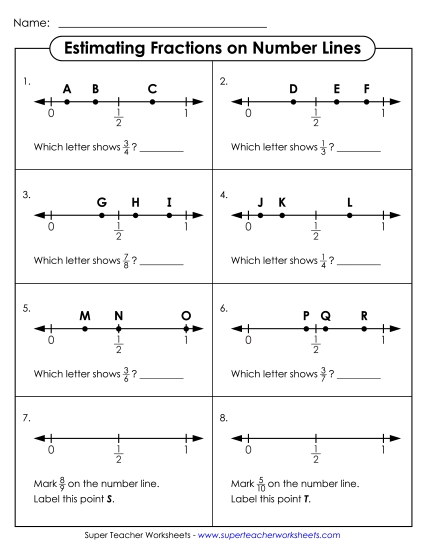 Estimating Fractions on Number Lines