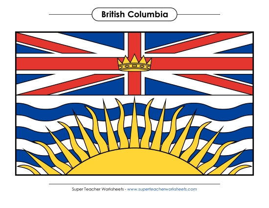 British Columbia Flag (Full Colour)