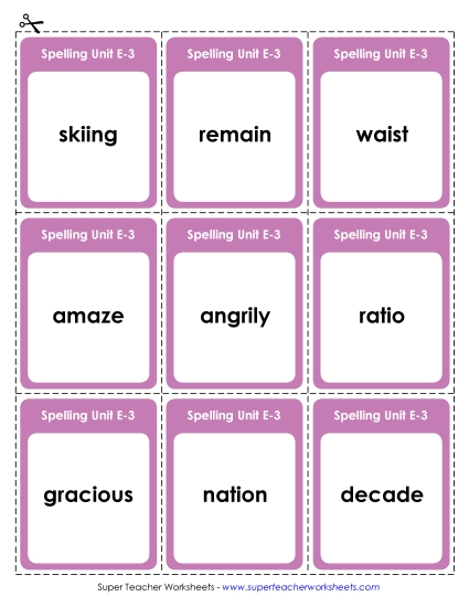 Flashcards (E-3)