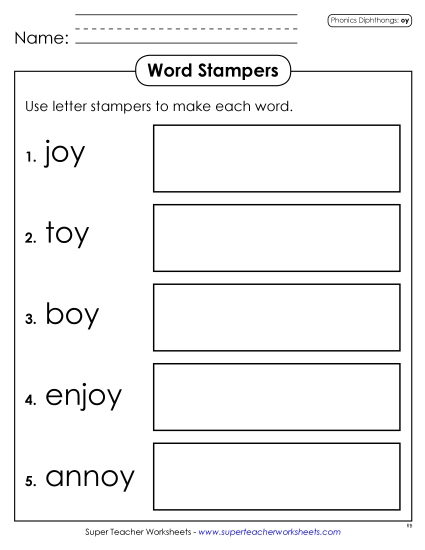 Letter Stampers: OY