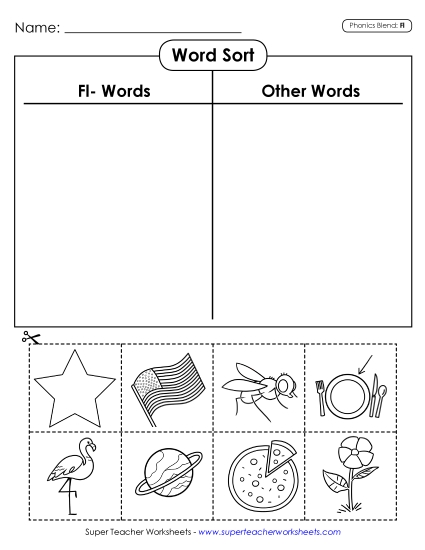 Word Sort (Fl- Words)