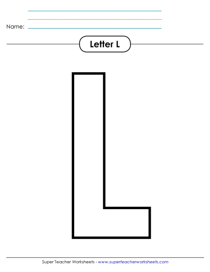 Outline - Uppercase L