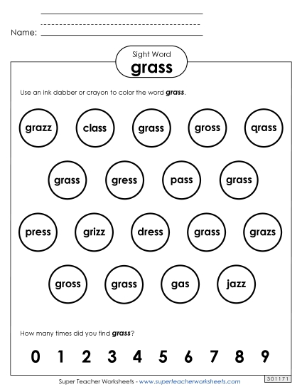 Dab or Color: Grass