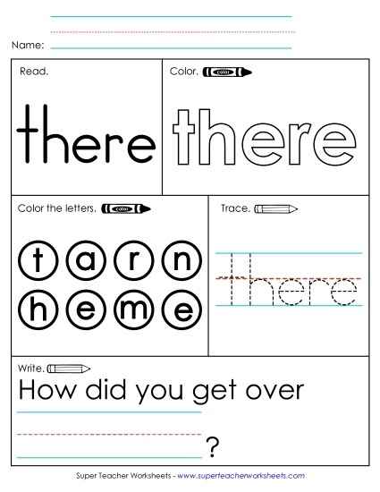 Worksheet 1: There