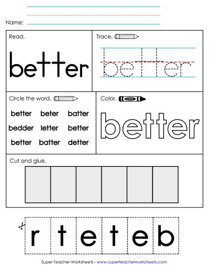 Worksheet 2: Better