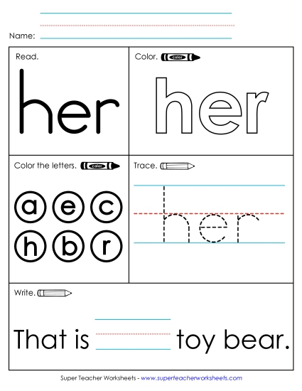 Worksheet 1: Her