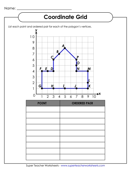 Coordinate Grid - Polygon (Basic)