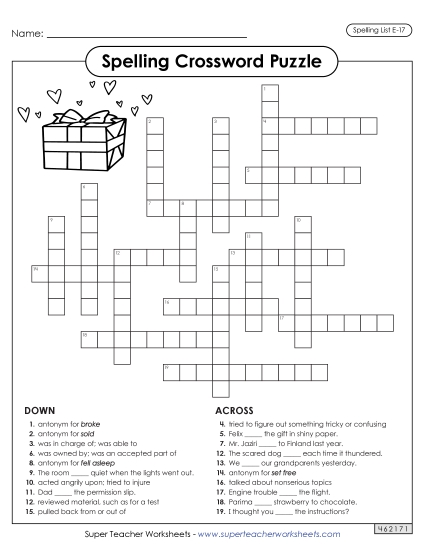 Crossword (E-17)
