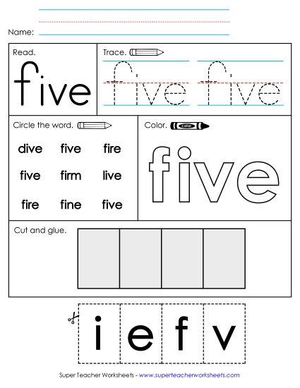 Worksheet 2: Five