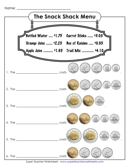 Snack Shack (Harder)  A