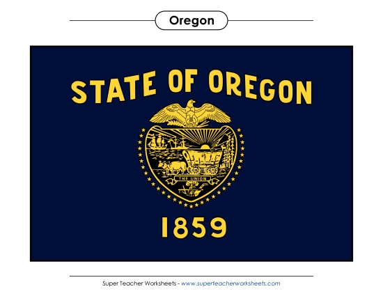 Oregon State Flag (Full-Color Version)