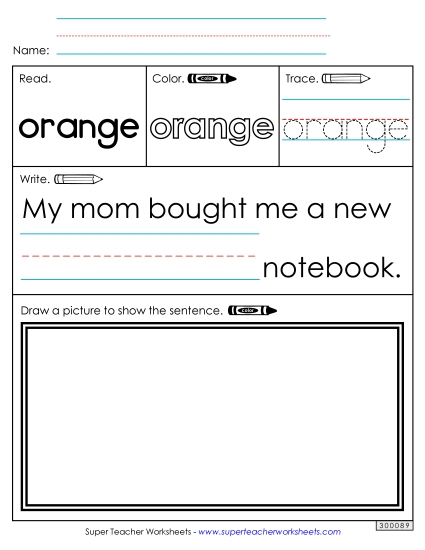 Worksheet 3: Orange