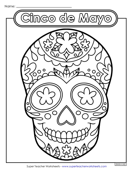 Skull Coloring Page