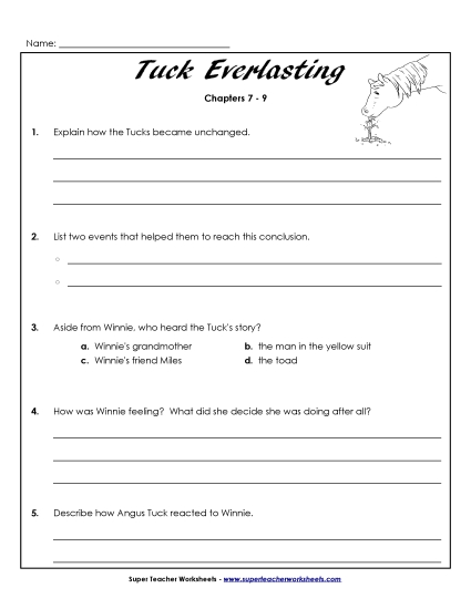 Questions for Chapters 7-9