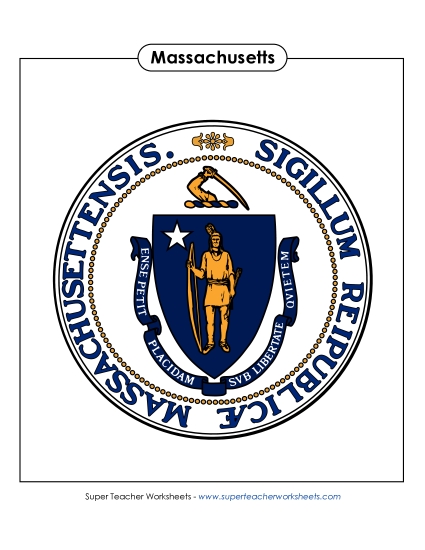 Massachusetts State Seal (Full-Color Version)