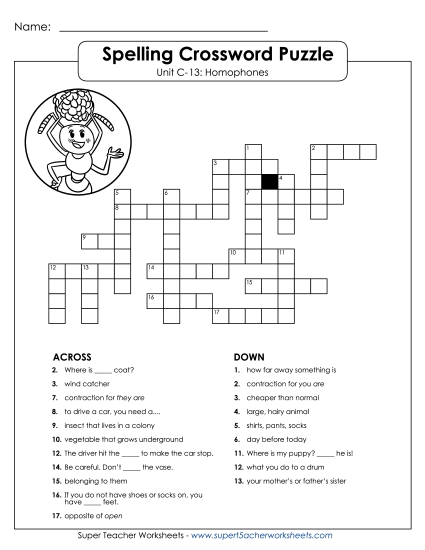 Crossword Puzzle (C-13)