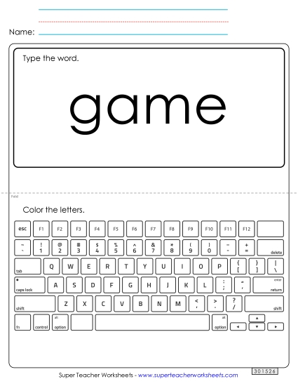 Type the Word: Game