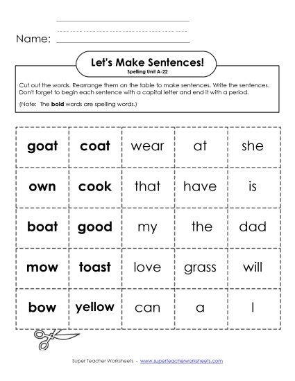 Let\'s Build Sentences (A-22)