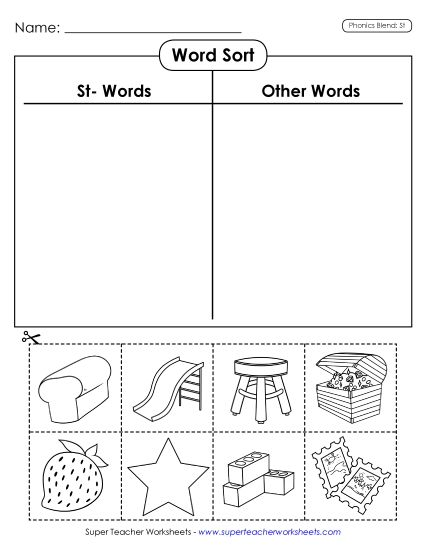 Word Sort (Cut and Glue)