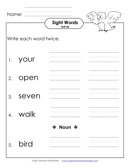 Write Twice (Unit 26)