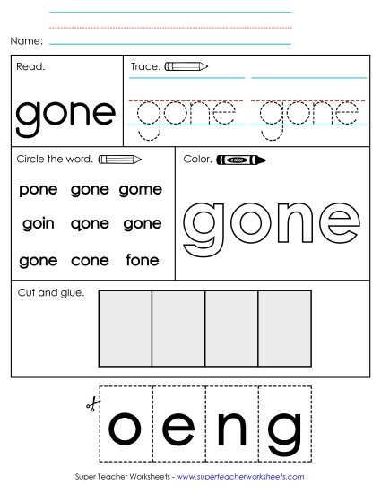 Worksheet 2: Gone