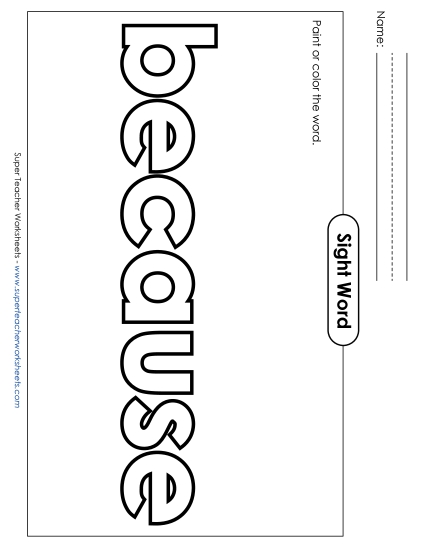 Paint or Color: Because